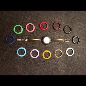 Authentic Vintage Gucci Bangle Watch With Bezels